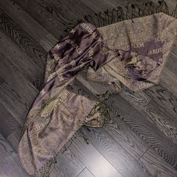 Jerusalem Cashmere pashmina scarf new - Picture 10 of 11